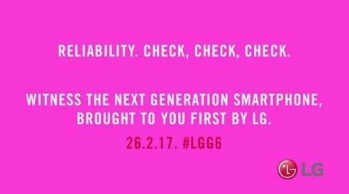LG G6官方预热海报发布 品质过硬可靠性十足!