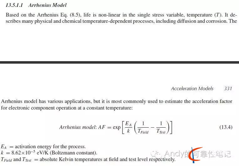 可靠性加速寿命测试_Arrhenius 模型&Ea(激活能)取值