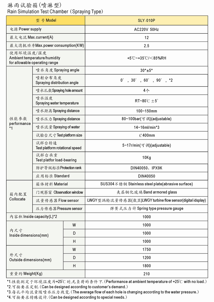 淋雨试验箱