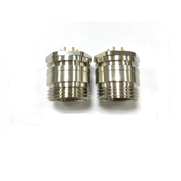 7/8航空插头5针焊板式防水插座