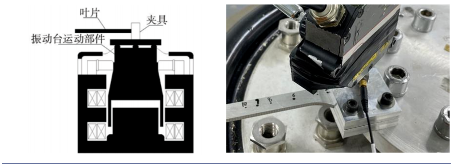 发动机叶片振动疲劳性能的探测与研究--某单位使用汉航NTS.LAB VCS进行叶片振动疲劳试验
