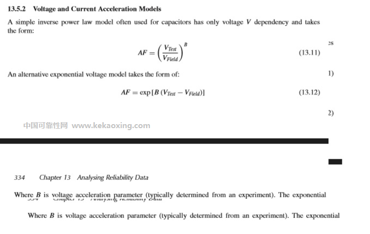 电压应力加速寿命模型(inverse power law)计算公式谁有?