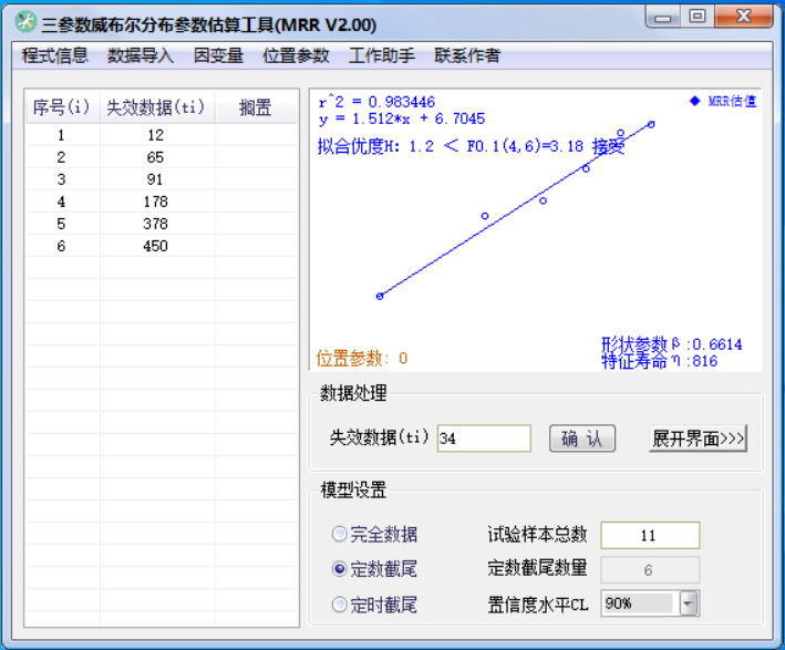 威布尔分析处理多种失效模式数据时的方法